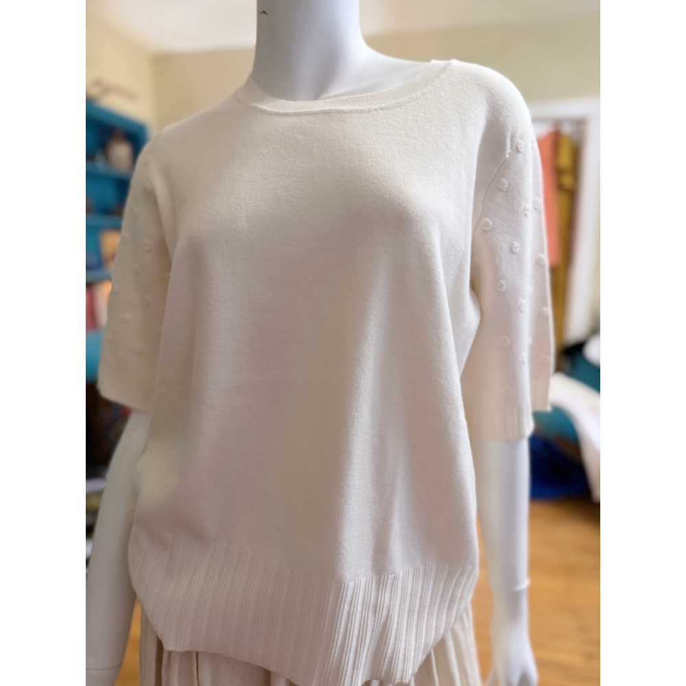 Evolution by Cyrus Cream Crew Neck Sweater XL